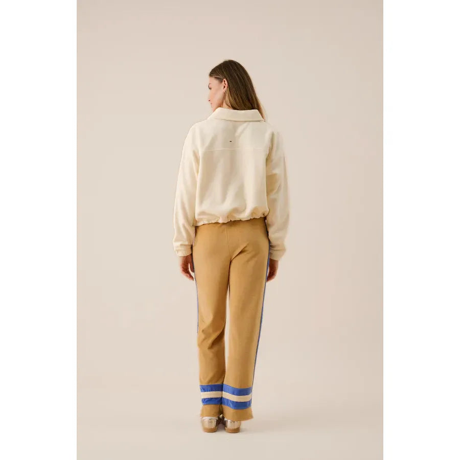 Araminta James- Sherpa Zip Through Jacket- Coconut