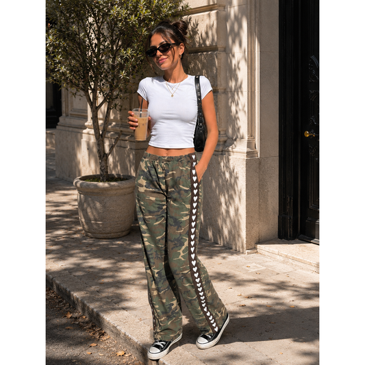 Camo With Love Pants -Camo Print