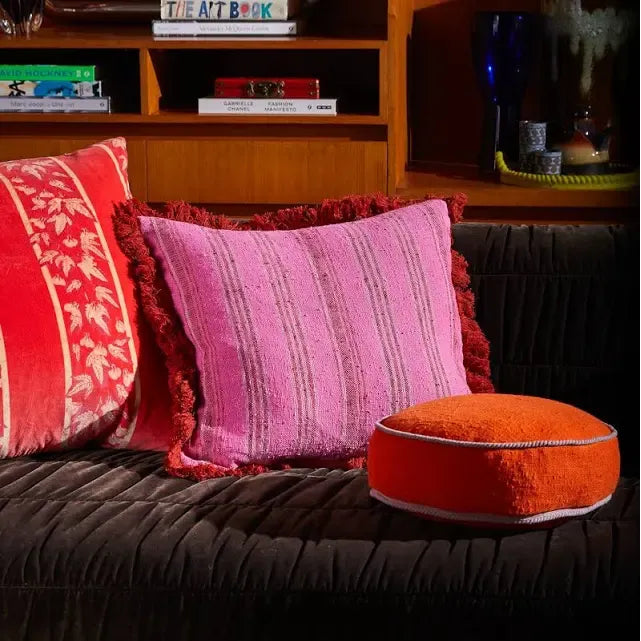 Nicolette Woven Cushion - Pansy- Sage & Clare