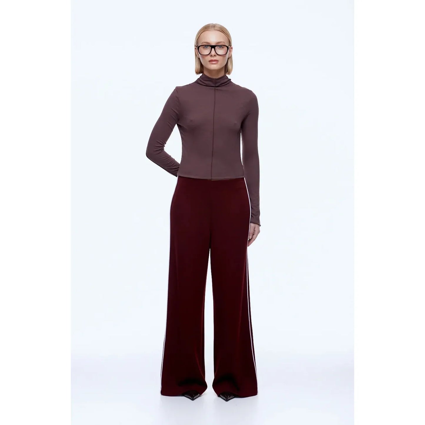 Ena Pelly - Alessia Relaxed Pant - Burgundy