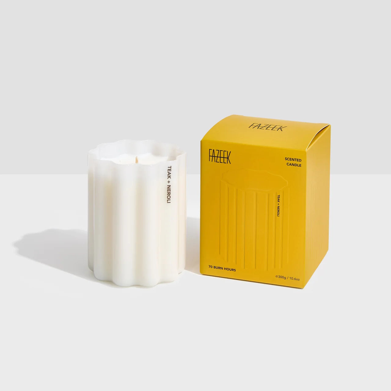 Wave Candle -Teak + Neroli