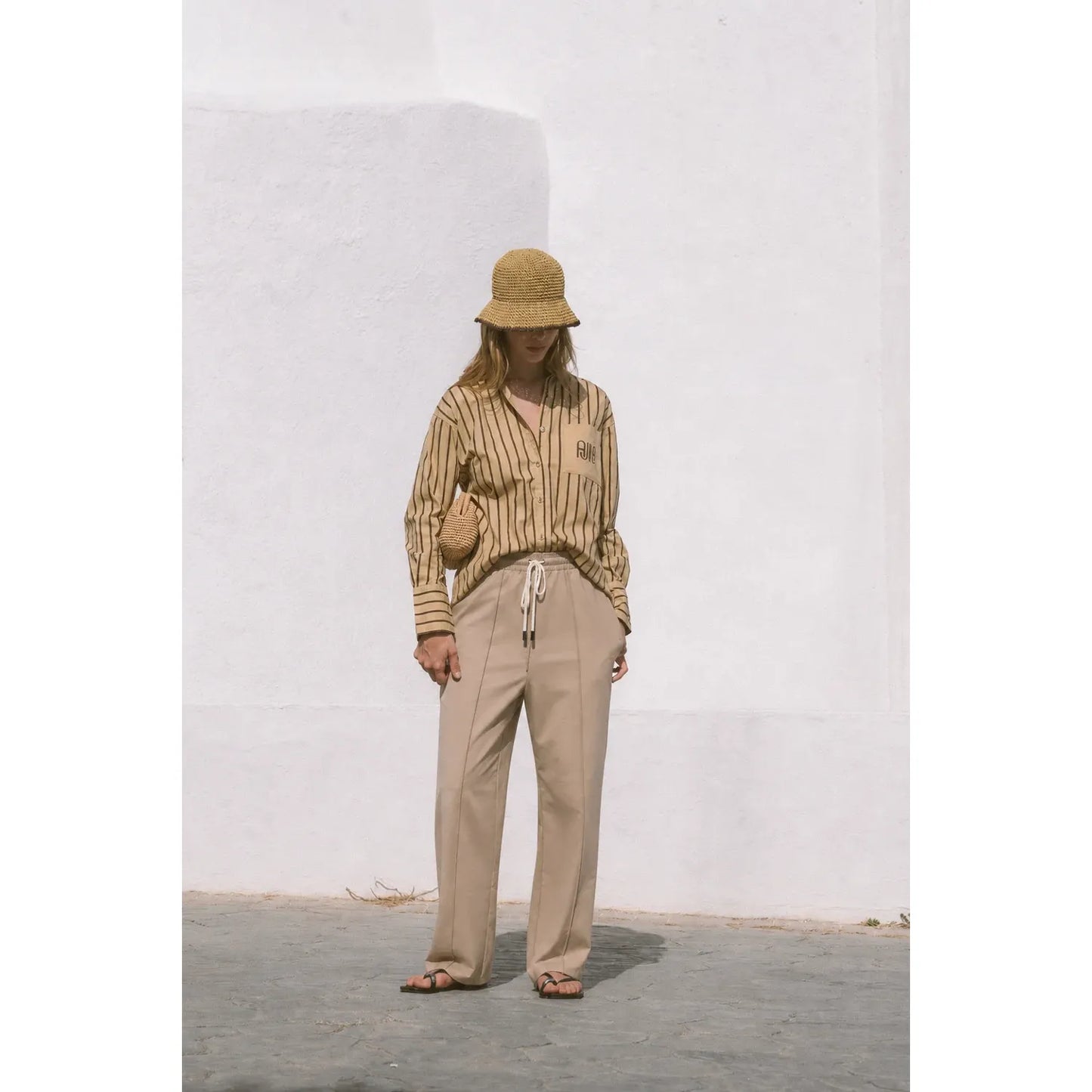 AJ Twill Pant-Beige