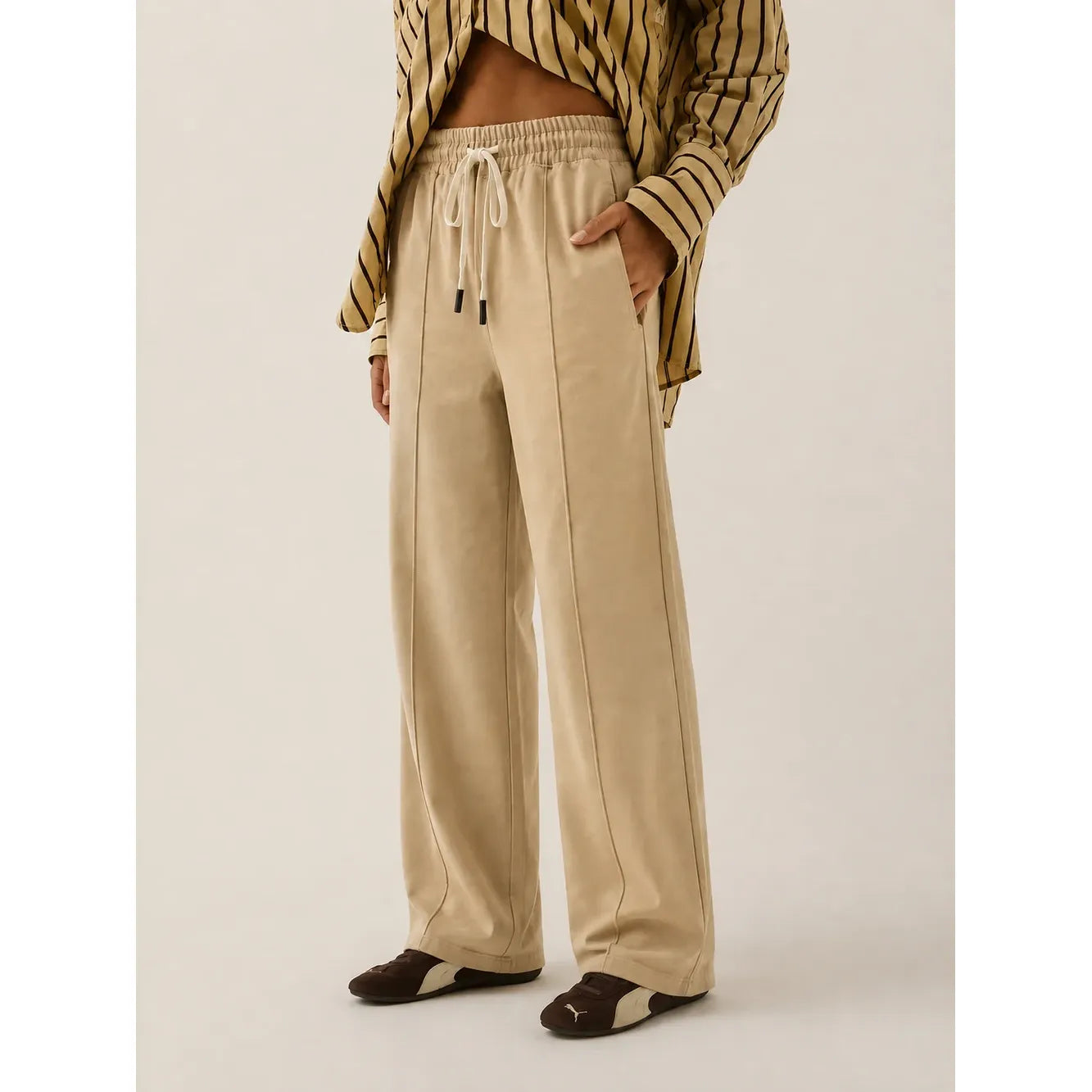 AJ Twill Pant-Beige