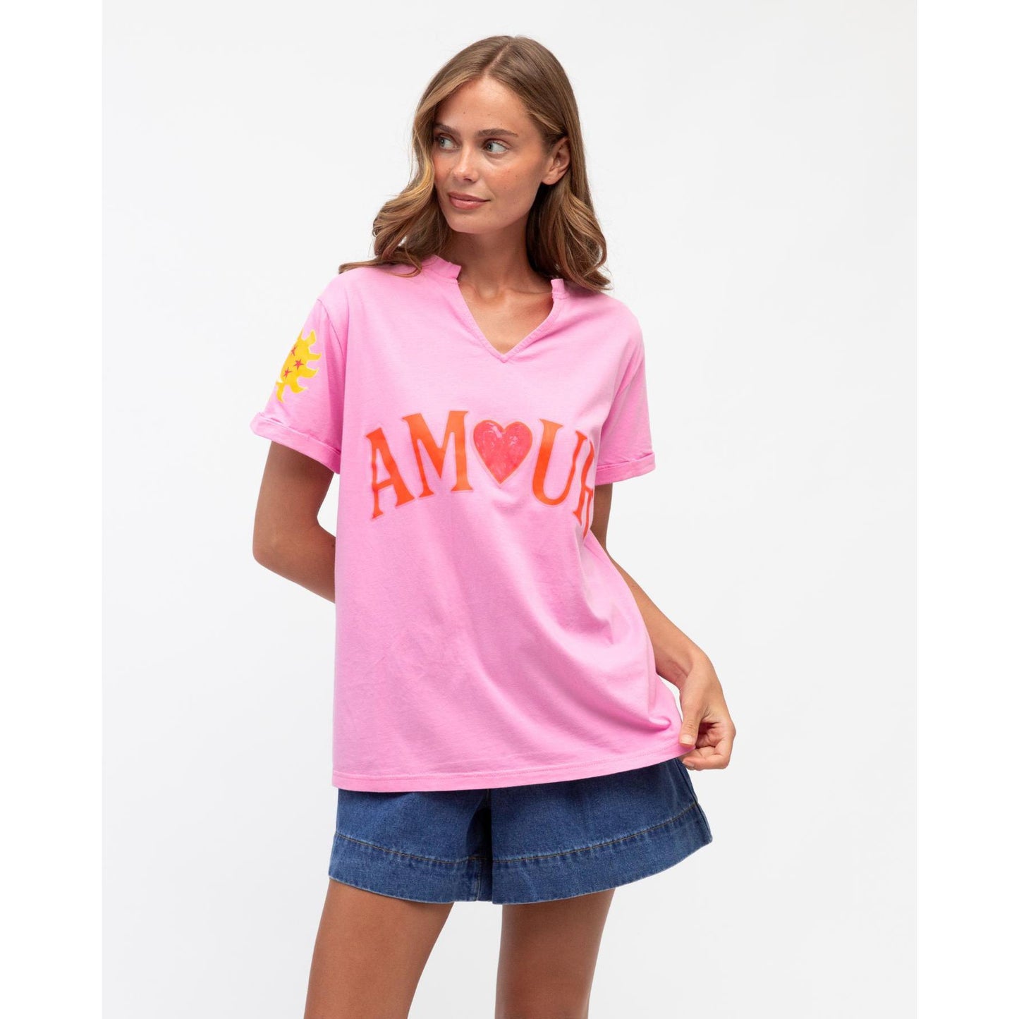 The Armour Tee-Washed Pink