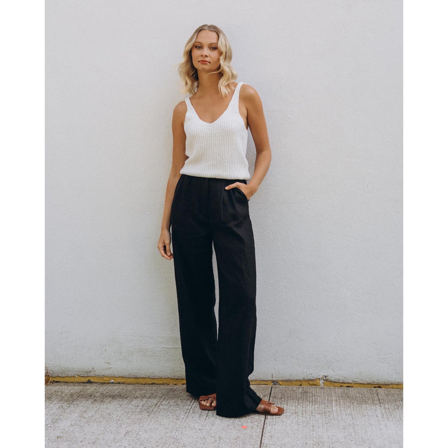 Sonny Knit Top-White