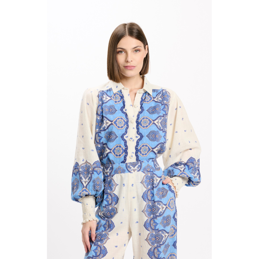VICKI SHIRT-MISS JUNE-BLUE