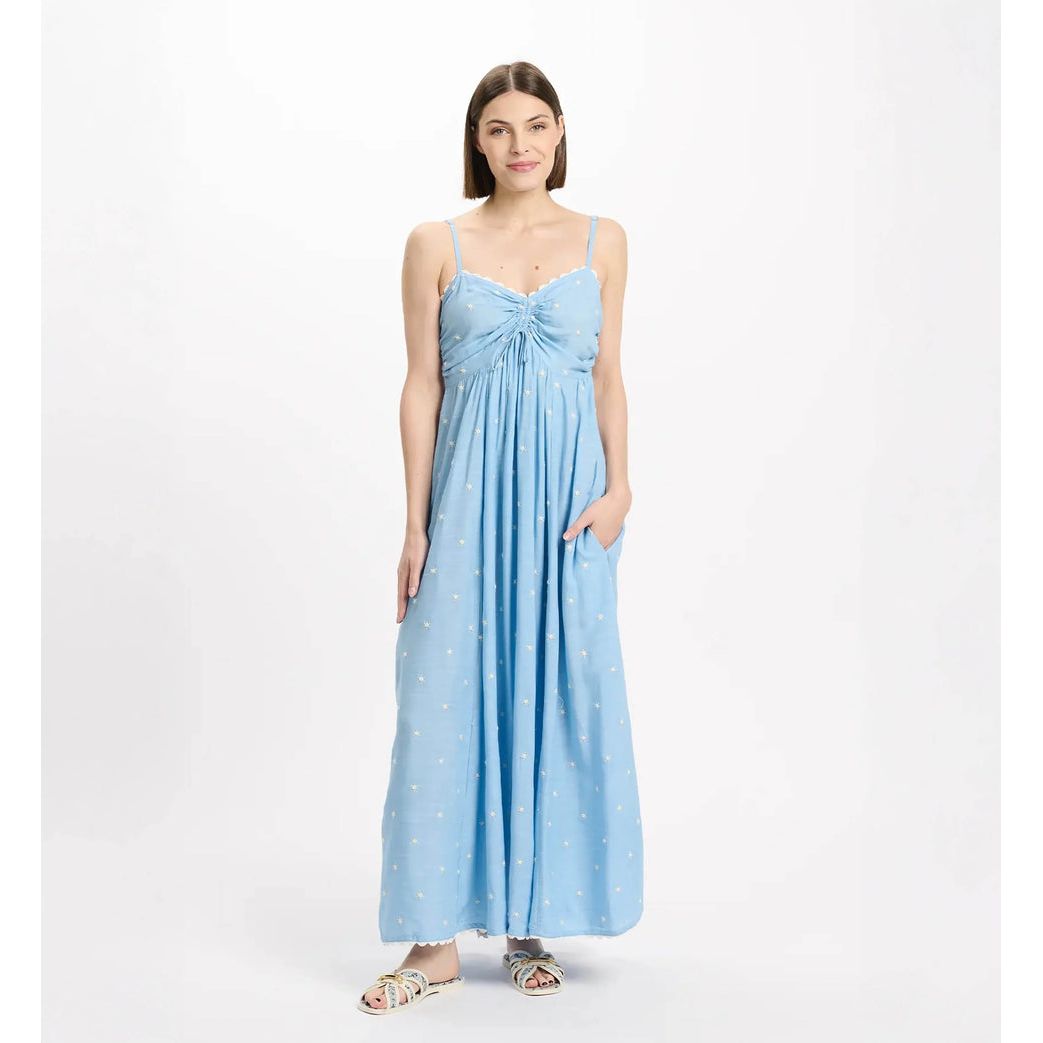The Kahina Dress Miss June Paris-Blue