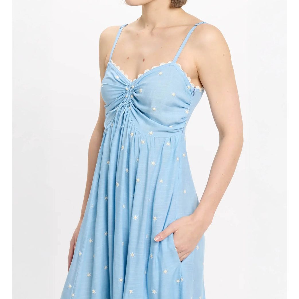 The Kahina Dress Miss June Paris-Blue
