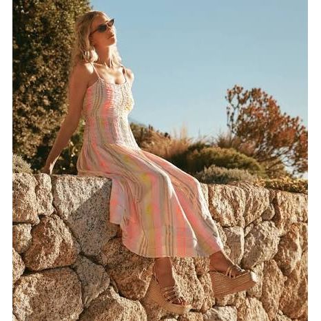 Perla Dress-Miss June -Neon & Gold Lurex