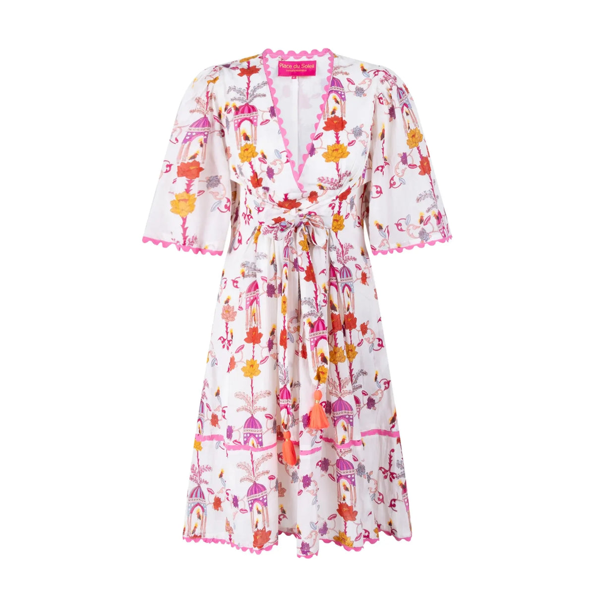 Birdhouse Print Dress- Multi