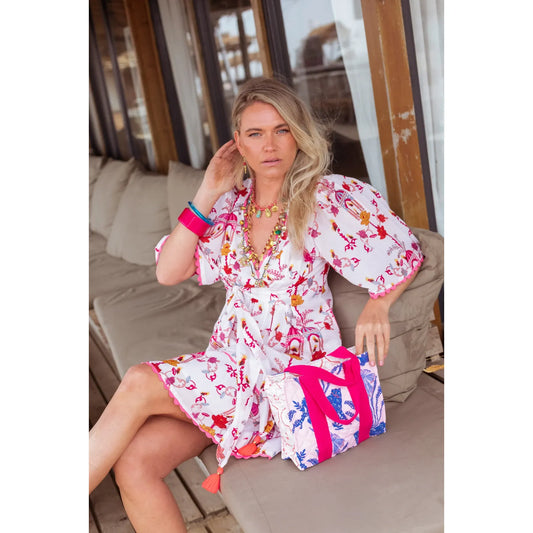 Birdhouse Print Dress- Multi