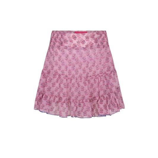 Rosa Flower Chiffon Skirt- Lilac