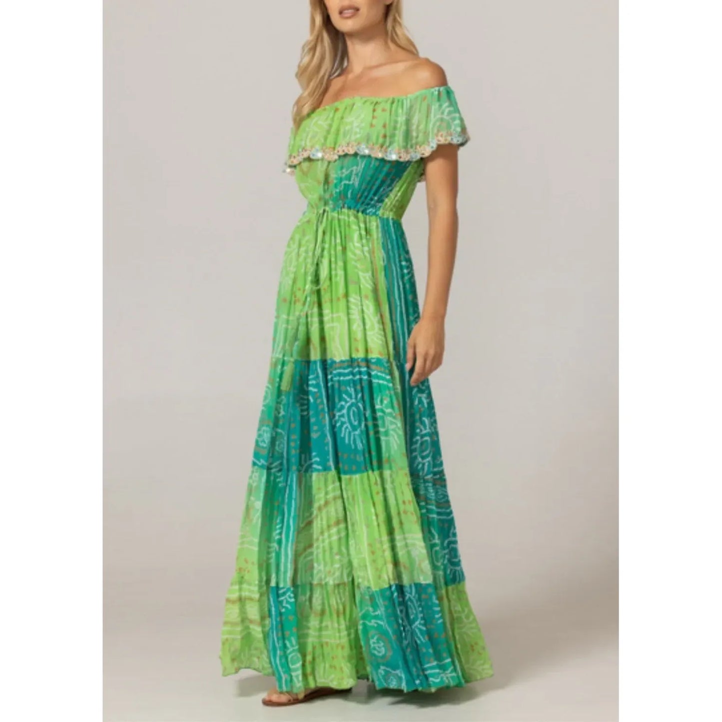 Miss June Tayla Dress -Green