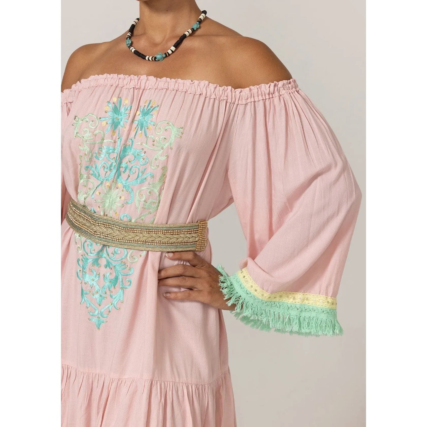 Miss June Azra Dress - Petal