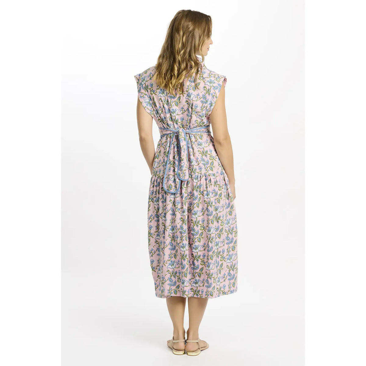 Miss June Bruna Midi Dress-Pink