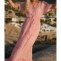 Miss June Betina Maxi Dress-Pink