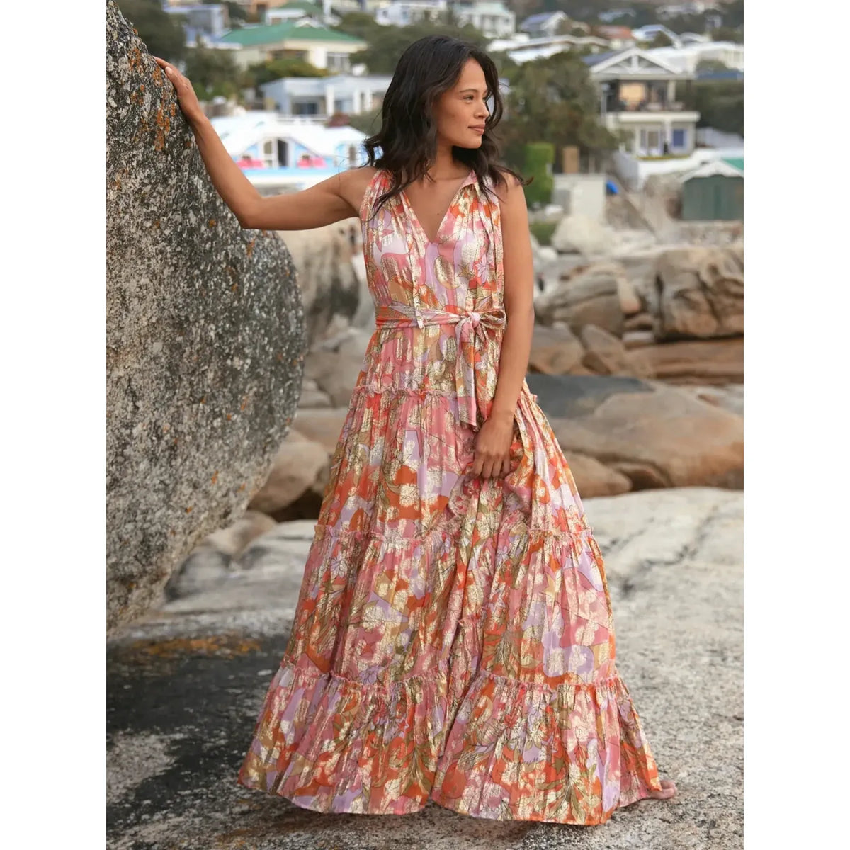Miss June- Brooke Dress- Multi