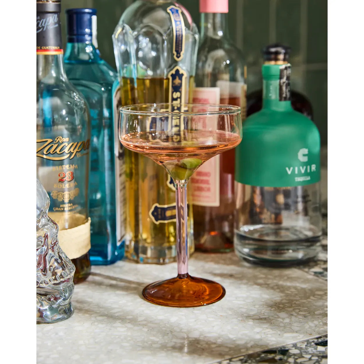 MARSHMALLOW AND MARMALADE MARGARITA GLASS 2P SET