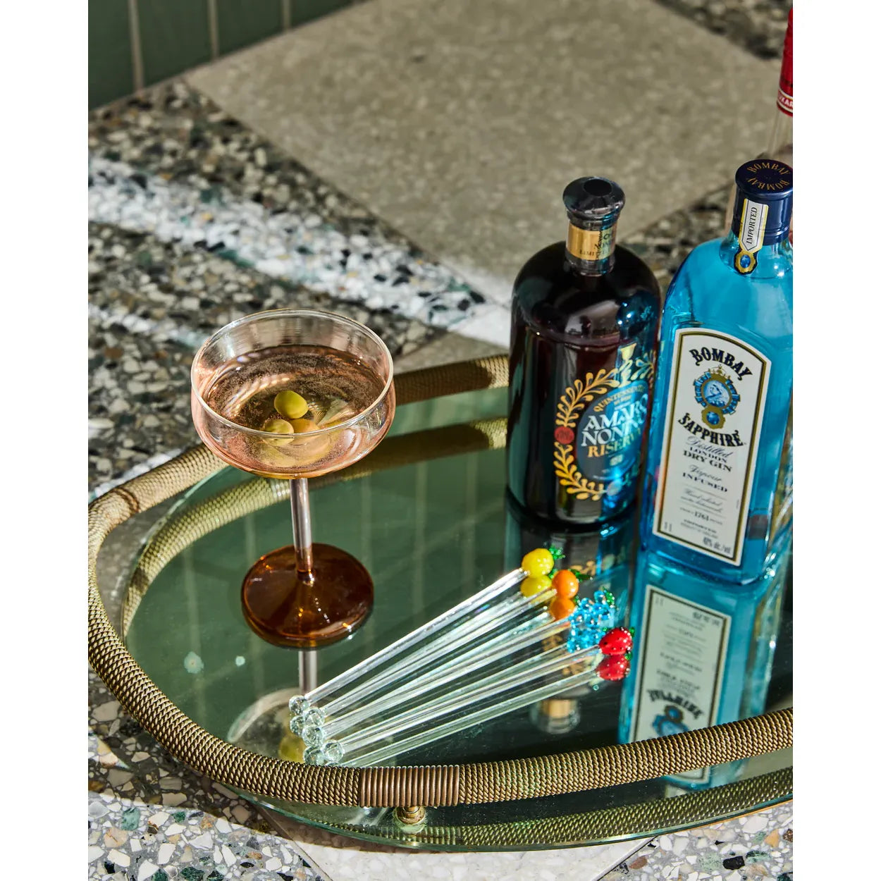 MARSHMALLOW AND MARMALADE MARGARITA GLASS 2P SET