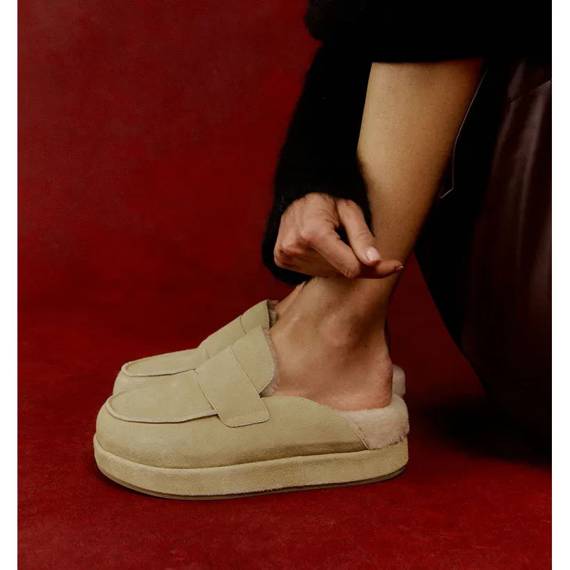 ALIAS MAE BURKELY DUNE/SUEDE SHEARLING