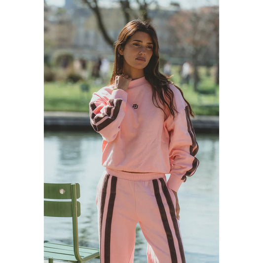 AJ LOGO SWEATSHIRT -ROSE QUARTZ