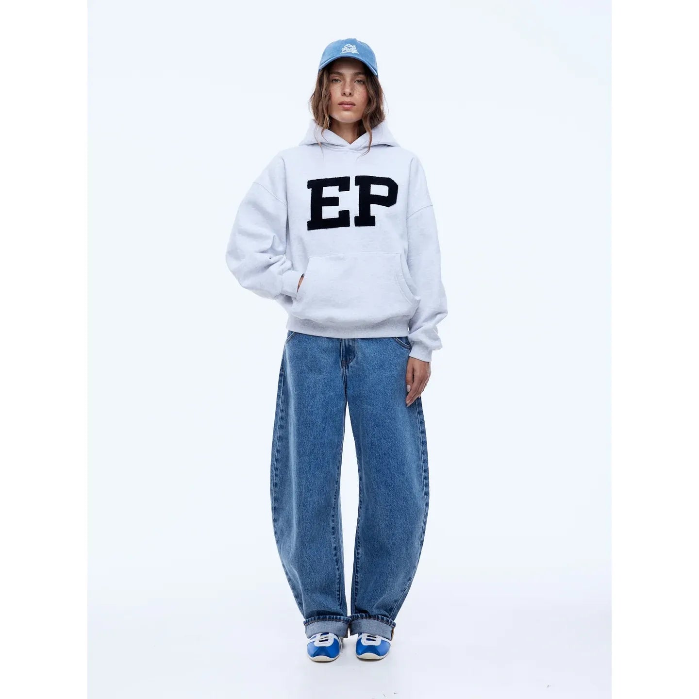 Ena Pelly-EP Hoodie-White Marle
