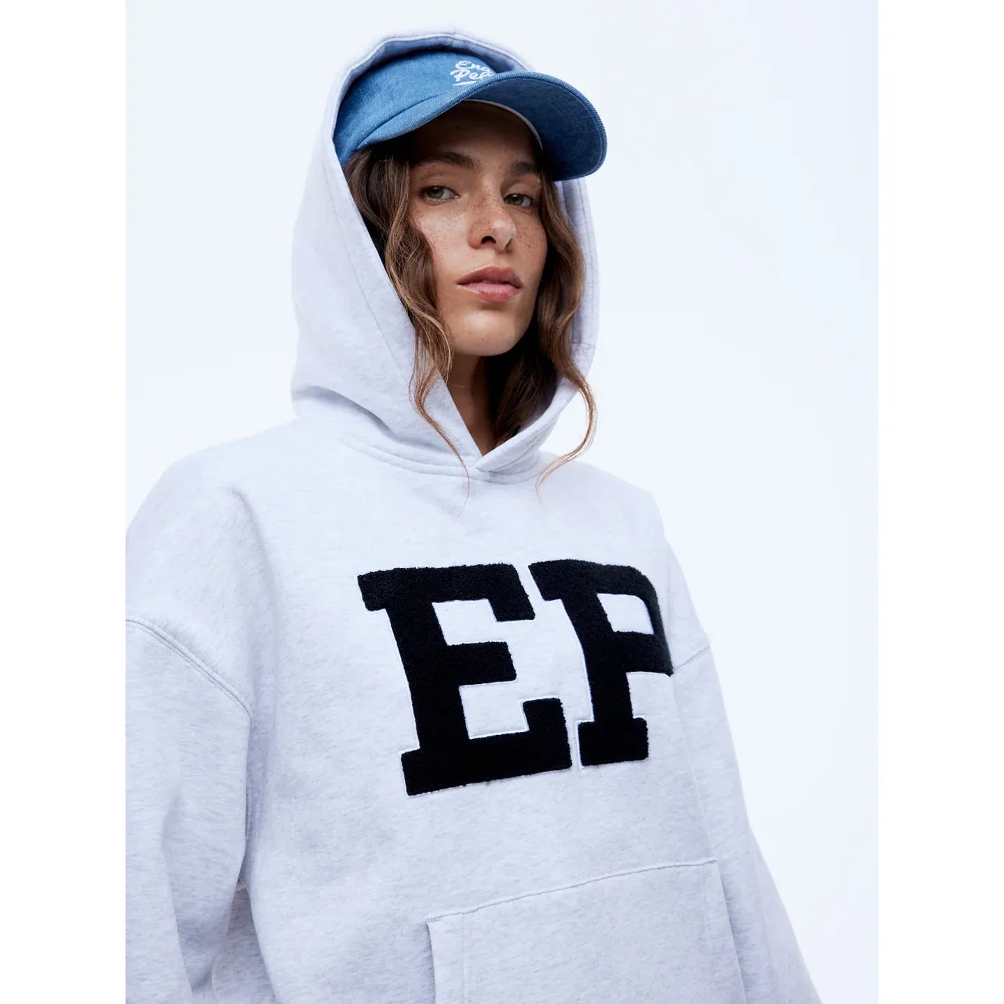 Ena Pelly-EP Hoodie-White Marle