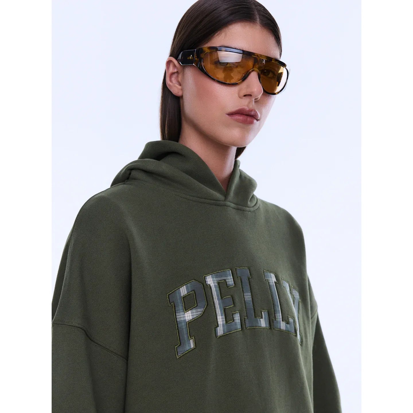 Ena Pelly - Cassie Oversized Hoodie-Washed Olive