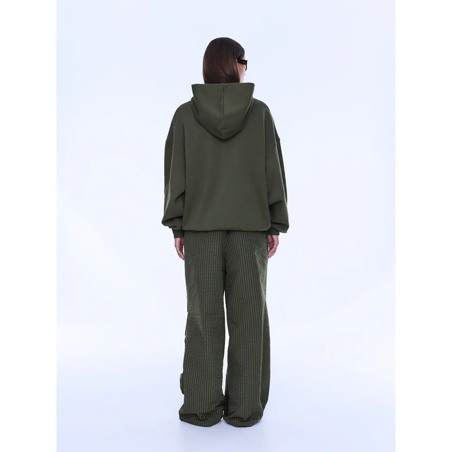 Ena Pelly - Cassie Oversized Hoodie-Washed Olive