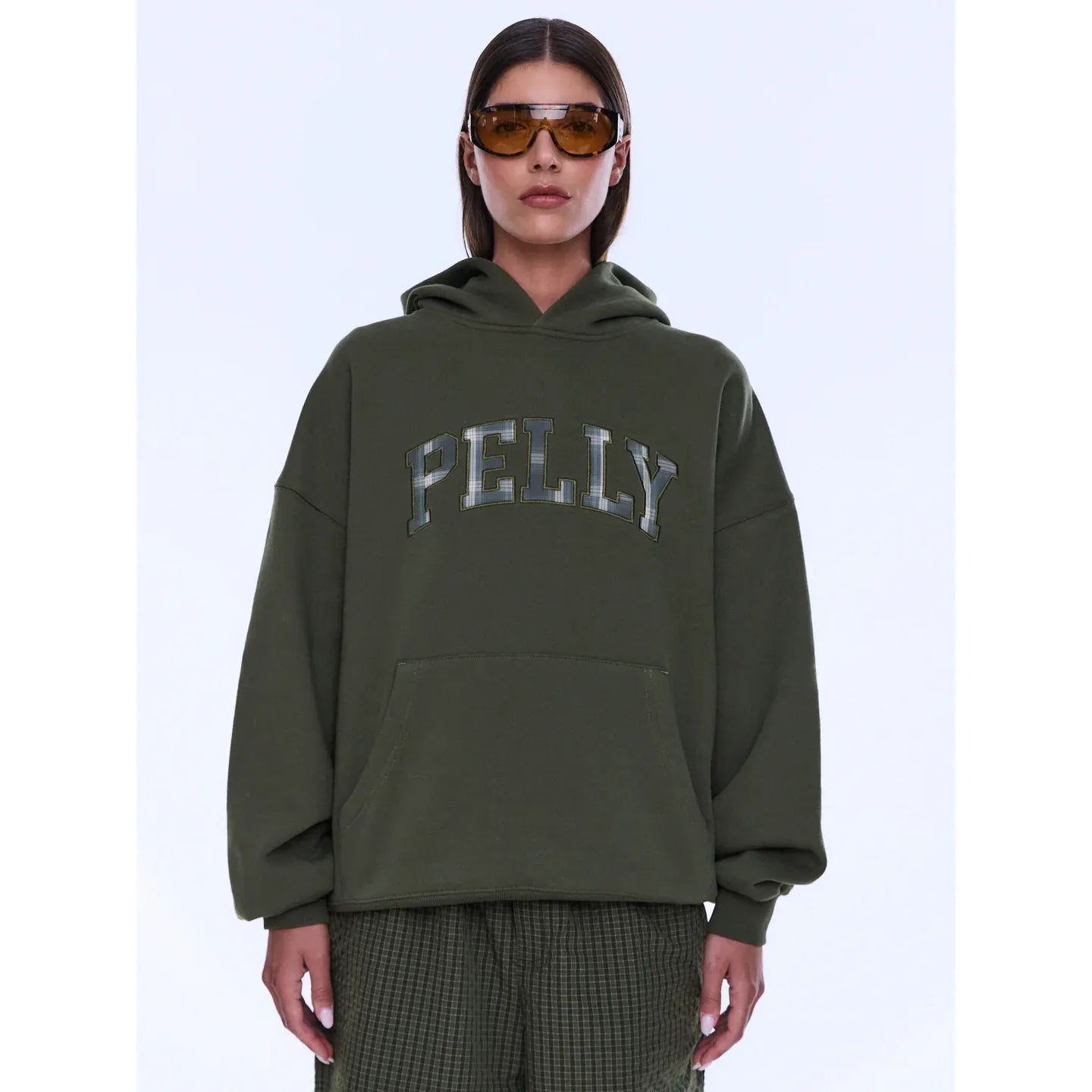 Ena Pelly - Cassie Oversized Hoodie-Washed Olive