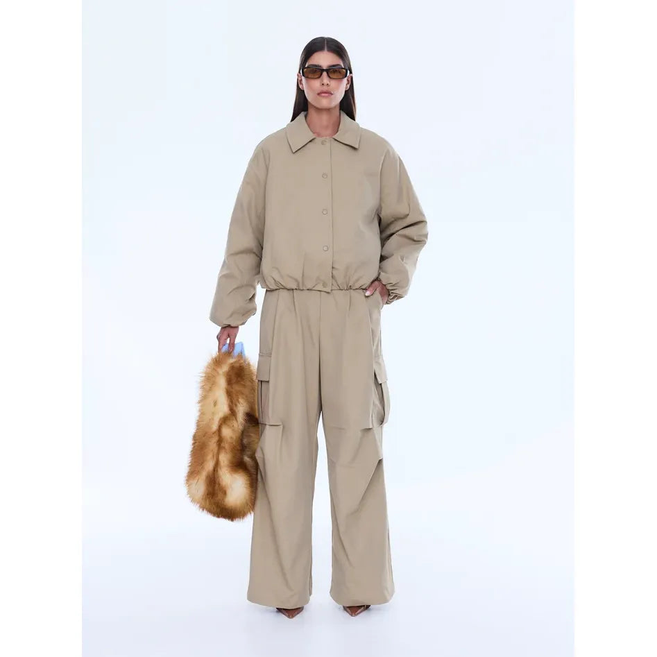 Ena Pelly - Nora Bomber Jacket- Sand