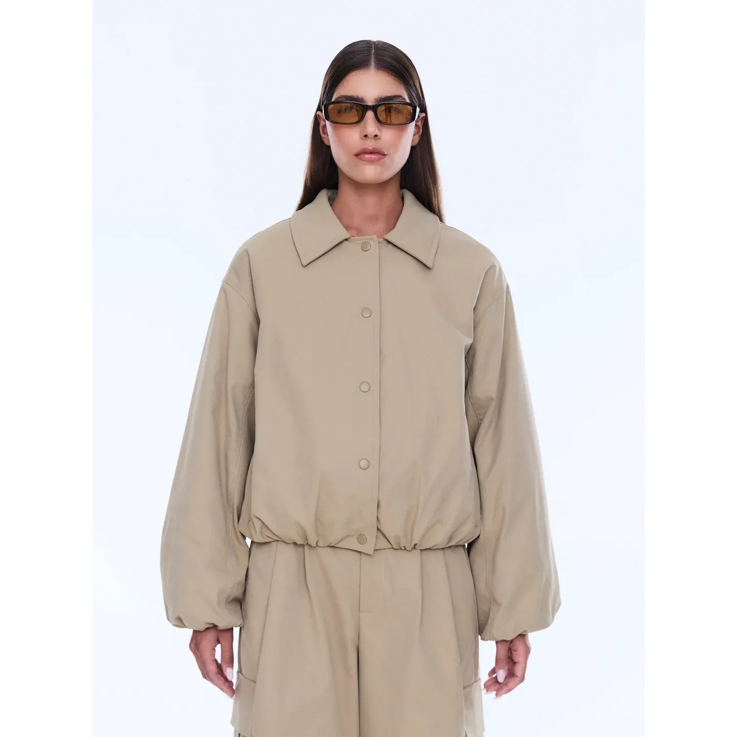 Ena Pelly - Nora Bomber Jacket- Sand