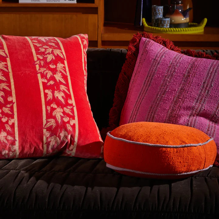 Sage x Clare Dana Round Cushion - Orangerie