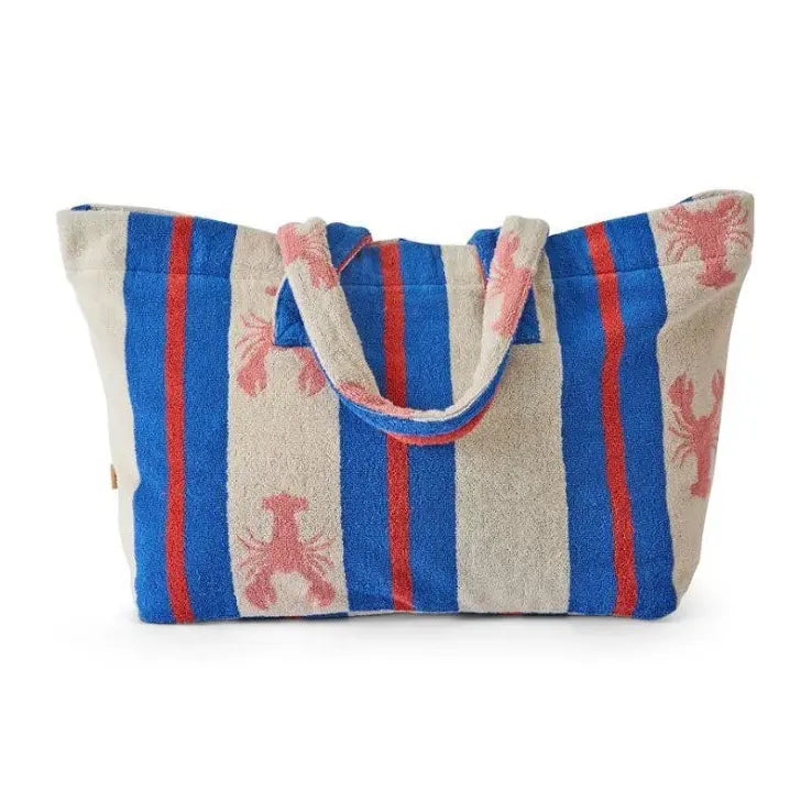 Kip & Co Lobster Fan Club Terry Oversized Beach Bag
