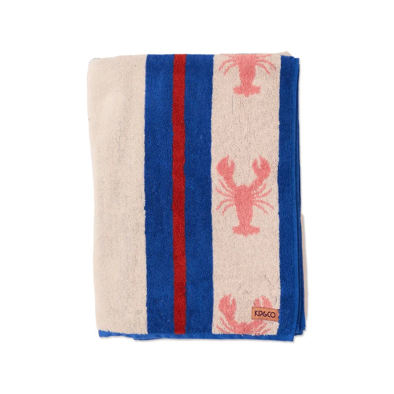 LOBSTER FAN CLUB TERRY BEACH TOWEL