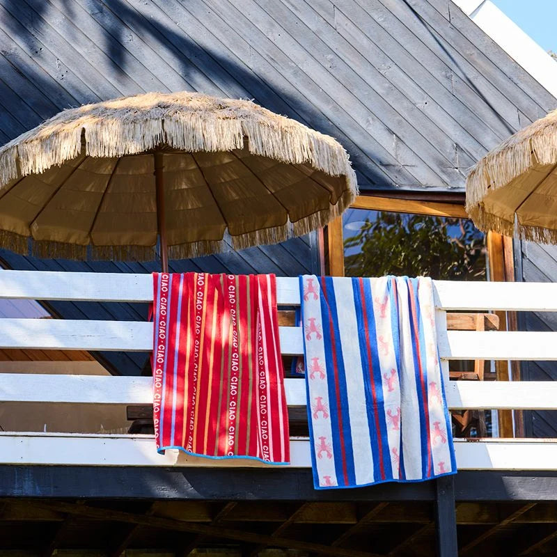 LOBSTER FAN CLUB TERRY BEACH TOWEL