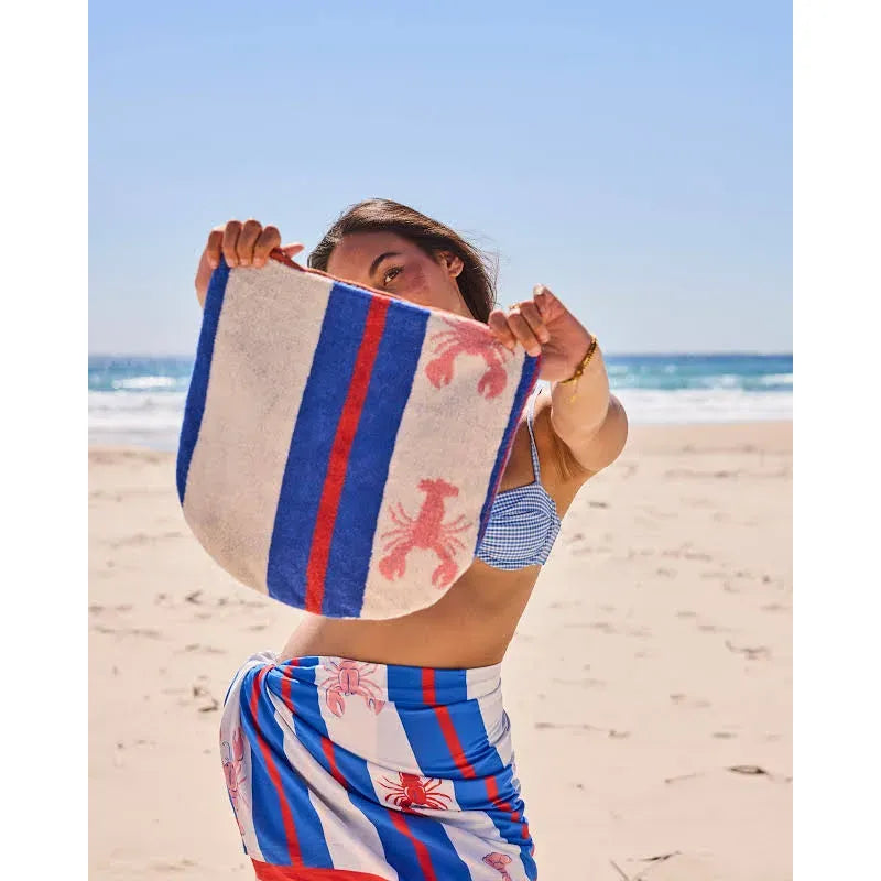Kip&Co Lobster Fan Club Terry Beach Carry All Pouch