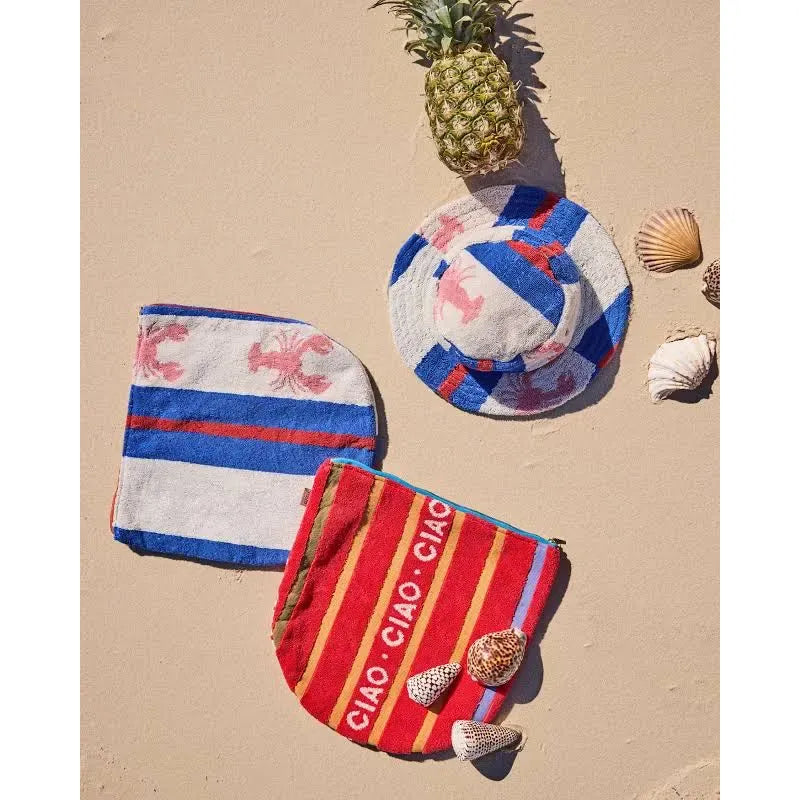 Kip&Co Lobster Fan Club Terry Beach Carry All Pouch