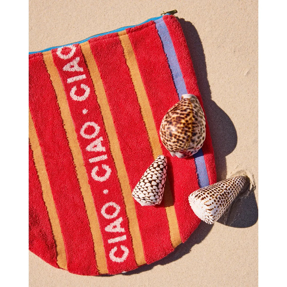 Ciao Stripe Terry  Beach Pouch