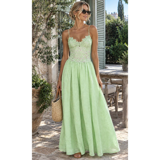 Annais Lace Dress- Mint