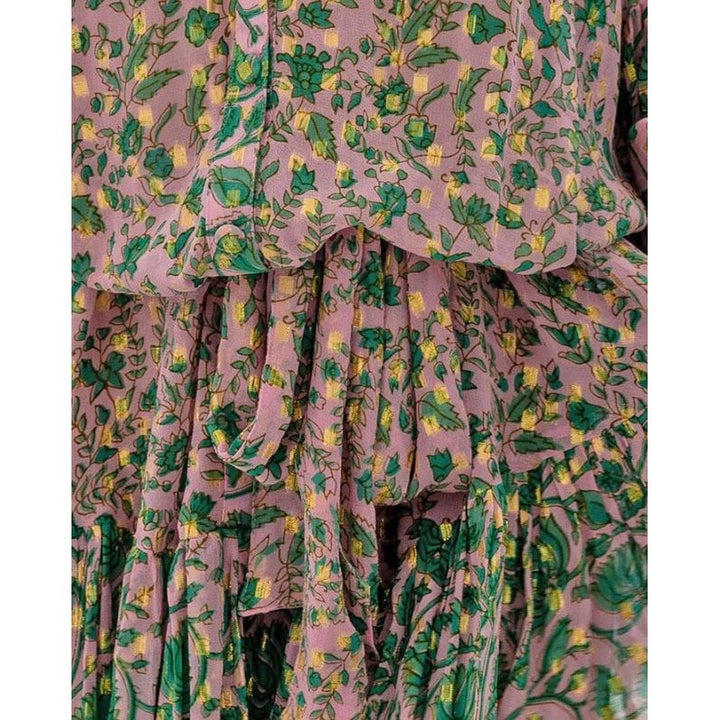MISS JUNE CORDELIA DRESS- PINK & GREEN -PRE ORDER FOR AUGUST