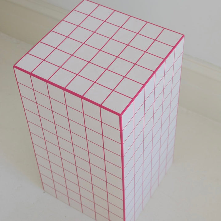 Subway Pillar-Artic White & Fuchsia