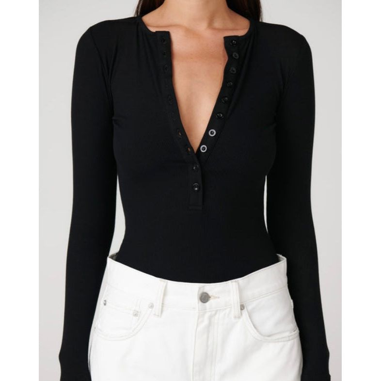 BAYSE BRAND-LARA BODYSUIT - BLACK