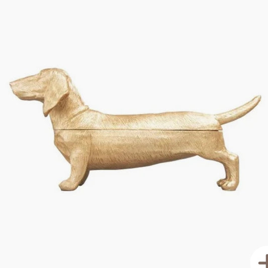 DOUG THE DACHSHUND SECRET BOWL -GOLD