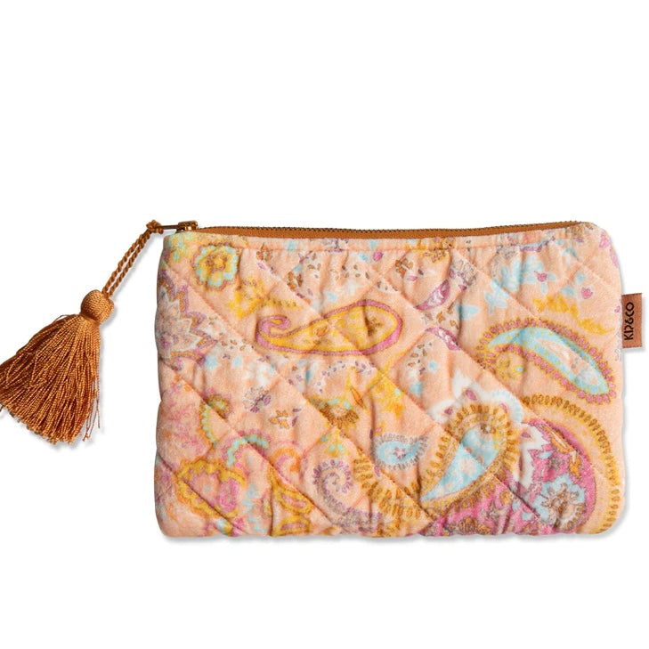 PAISLEY PARADISE-KIP & CO VELVET COSMETICS PURSE