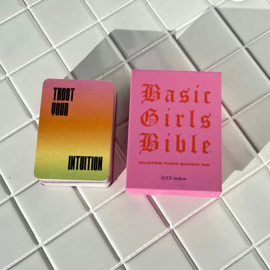 A BASIC GIRLS BIBLE: QUOTES THAT SAVED ME CARDS