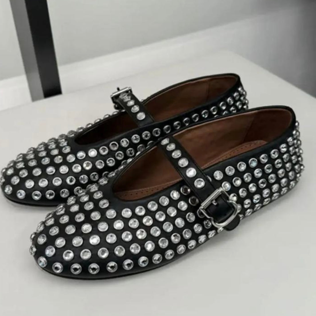 MARY JANES-BLACK/ DIAMONTIE