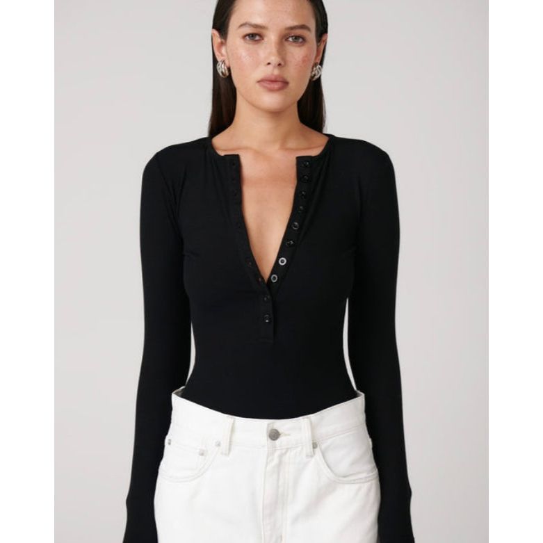 BAYSE BRAND-LARA BODYSUIT - BLACK