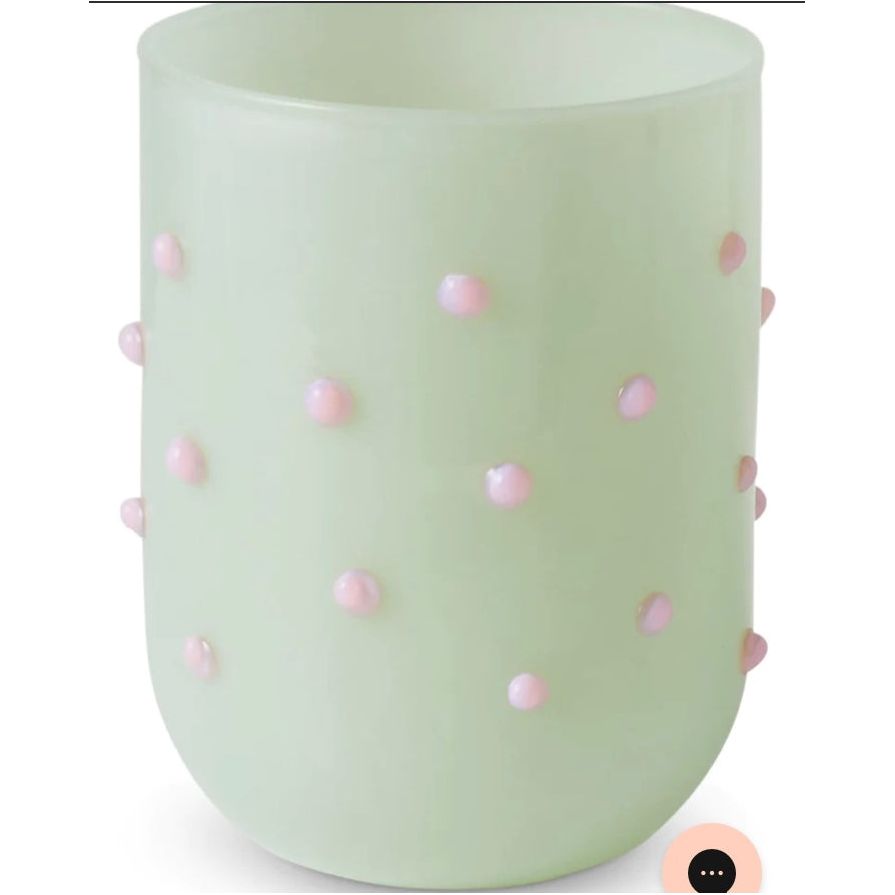 PISTACHIO POLKADOT SHORT TUMBLER GLASS 2P SET