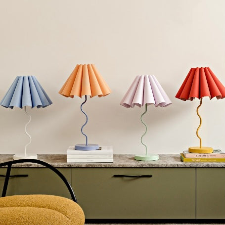 Cora Table Lamp - Lilac / Pastel Green